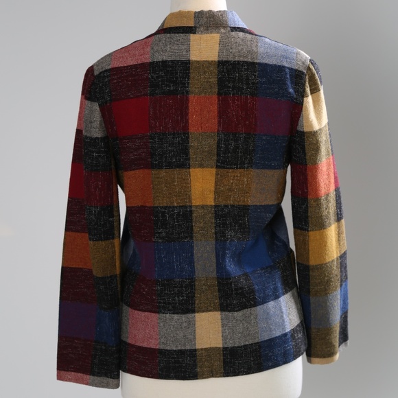 Trendy Colourful Linen Poly Jacket - Picture 2 of 3